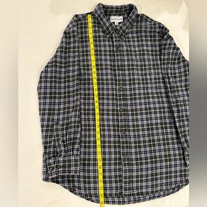 Men’s Saddlebred Dark Green, Navy and Grey Plaid Flannel. XXL